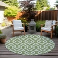 thumbnail image 5 of Addison Rugs Chantille Indoor/Outdoor Transitional Geometric Green Washable Round Rug, 8' x 8', 5 of 5
