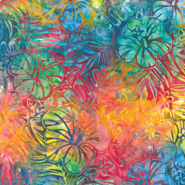 Robert Kaufman Fabrics Artisan Batiks Totally Tropical Hibiscus Tropical
