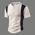 thumbnail image 4 of ’s Summer Knit Patchwork Short Sleeve T Shirt For Everyday Comfort And Style, 4 of 4