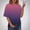 Pink, variant on YHAJDS Plus Size Tops for Women Short Sleeve Round Neck Casual T Shirt Gradient Print Summer Tee