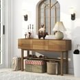 thumbnail image 2 of AODAILIHB Narrow Side Table, Wood Long Sofa Console Table, Entryway Accent Table with 3 Drawers Storage, 2 of 8
