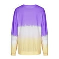 thumbnail image 3 of Meichang Gradient Tops for Women Casual Long Sleeve Crew Neck Blouses Relax Comfy Shirts Color Block Pullover Lightweight Tee, 3 of 6