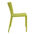 thumbnail image 3 of Omax Decor Nox Resin Patio Stackable Dining Chair in Green - (Set of 2), 3 of 6