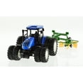 thumbnail image 4 of 1:24 Korody RC Farm Tractor Toy 8 Wheel DieCast Metal w/ Working Rake Attachment & Lights, 4 of 10
