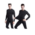 thumbnail image 6 of YUSHOW Mens Thermals Underwear Set Thin Wicking Base Layer Crew Neck Long Johns, 6 of 7