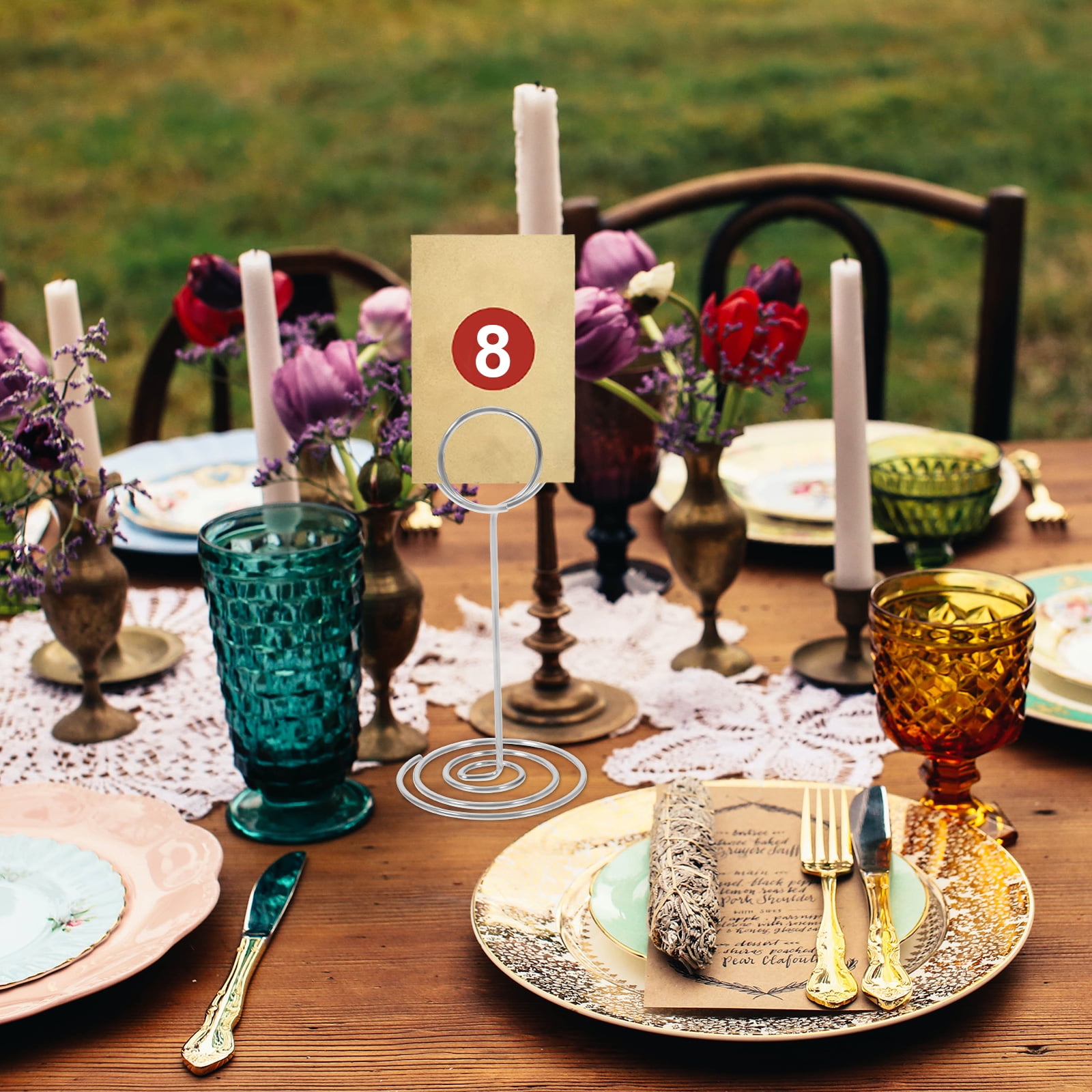 Porte Cartes Décoration 20 Clips Photo étoile - Porte-cartes, Numéros De Table - Pour Mariage, Fêtes, Bureau