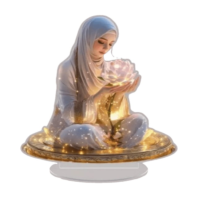 Figura de acrílico plana | Decoración de San Valentín con una diosa elfa y hada | Adorno de escritorio transparente y duradero | Decoración caprichosa para el hogar | Regalo para fans del anime |