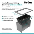thumbnail image 6 of Kraus 31 Inch Undermount Single Bowl Black Onyx Granite Kitchen Sink with Waste Guard Continuous Feed Garbage Disposal, 6 of 12