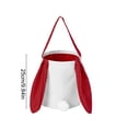 thumbnail image 3 of Wozhuo Sac-cadeau de Bonbons de Pâques Panier Lapin en Forme d'Oeuf Réutilisable Cadeau de Fête, 3 of 6