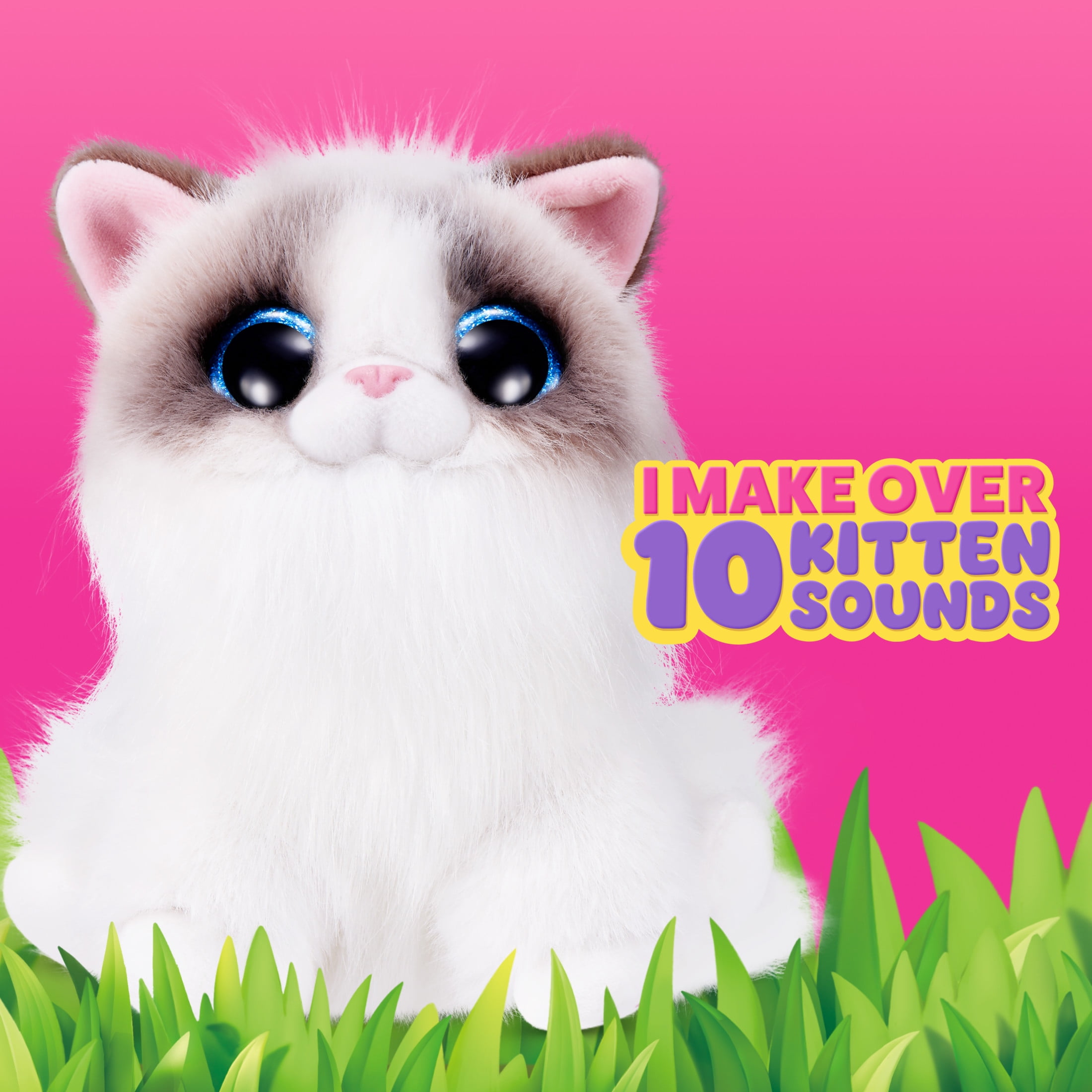 Pets Alive Smitten Kittens Series 2 Cat Interactive Plush Toy, Collectible by ZURU (Colours may vary)