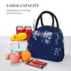 thumbnail image 5 of Fotbe Christmas Blue Bolsa de Almuerzo con Estampado, Lonchera Aislada, Contenedor de Comida Reutilizable Tipo Cooler a Prueba de Fugas, 5 of 6