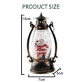 thumbnail image 3 of Christmas Snowman Snow Globe, Musical Santa Big Lantern Operated Lighted Retro Style Holiday Glitter Globe for Xmas Table Decoration and Santa Gifts, 3 of 5