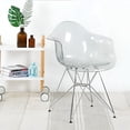 thumbnail image 2 of Heavenly Collection Bucket Clear Chrome Chair SET OF 2, 2 of 4