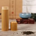 thumbnail image 2 of Noref Récipient à Thé en Bambou 1Pc Forme Ronde Portable Fait à la Main Bocal de Thé Naturel Boîte de Stockage de Stockage Utilisation à la Maison, Récipient de Stockage de Thé, 2 of 7