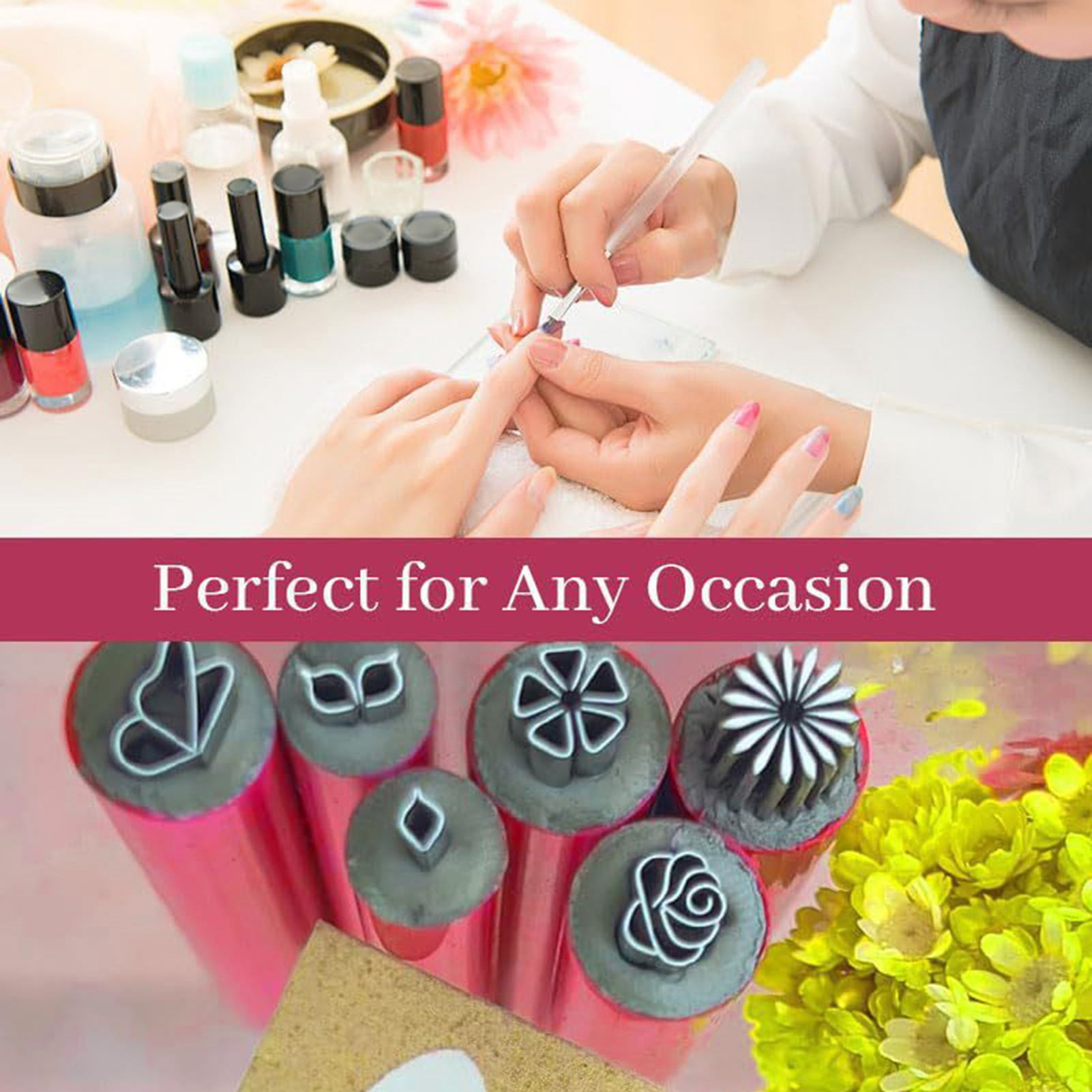 Nail Art Stamp Pen Set - 1/4/6Pcs Nail Stamper Kit for DIY Nail Art Designs Nail Stamper Printer for Women Girls