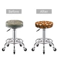 thumbnail image 3 of Fox Maple Round Bar Stool Seat Covers, Elastic Round Chair Cover Stool Seat Slipcover Bar Stool Cushions Round Pad for 12-14 inch, 3 of 5