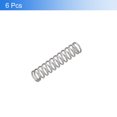 thumbnail image 3 of Uxcell 6Pack Compression Springs, 1mm Wire Diameter x 8mm OD x 50mm Length Stainless Steel Extension Spring, Silver, 3 of 5