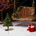 thumbnail image 4 of FastXmas Solar LED String Lights Christmas Tree Stake,31.5 Inch Waterproof Christmas Decorations Tree Lights,Christmas Garden Pine-Tree Ornament for Outdoor,Christmas,New Year Pathway Patio Yard, 4 of 4