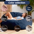 thumbnail image 7 of Giant Convertible Bean Bag Chair Bed for Adults, Folds from Lazy Chair to Floor Mattress – Ideal for Home Office, Relaxing & Sleeping, 7 of 7