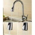 thumbnail image 2 of G-Tree Tête de Bec Extractible Multifonction de Rechange, 2 Réglages de Jet, Pomme de Douche, Fini Chrome pour Robinet de Cuisine, Bain, Lavabo, Évier, Mitigeur, Robinet, Connecteur Mâle G1/2, 2 of 8