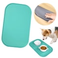 thumbnail image 2 of Waterproof Silicone Pet Feeding Mat, Dog Bowl Mats, Cat Bowls Placemat with High Lip Protects Floor for Cats and Dogs, 2 of 9