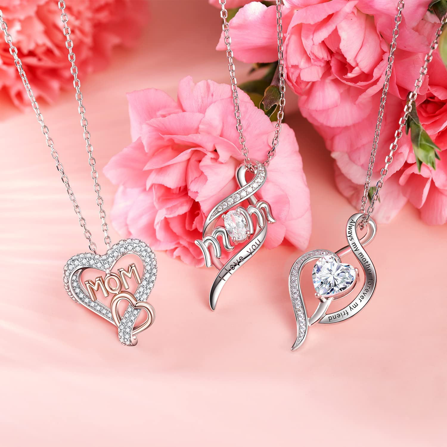 Stainless Steel Necklaces Mother's Day Mama Letter Pendant Collar Chain  Fashion Necklace For Woman Jewelry Party