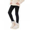 thumbnail image 5 of SYNPOS 2 Pack Girls Cotton Fleece Lined Warm Leggings Stretchy for Winter 2-13 Years, 5 of 8