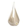 thumbnail image 2 of Rijanmt Handmade Knitted Shoulder Bag,Stylish Mesh Beach Bag with Decorative Flower,Extra Large Tote Bag 18.5" L 19.3" H,Women's Summer Vacation Boho Handbag for Holiday Market,Cotton,Beige, 2 of 6