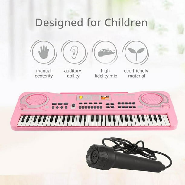 Multi-función 61 teclas Musical Electrónico micrófono para Set para Piano música juguetes de enseñanza Hugo órgano electrónico para niños