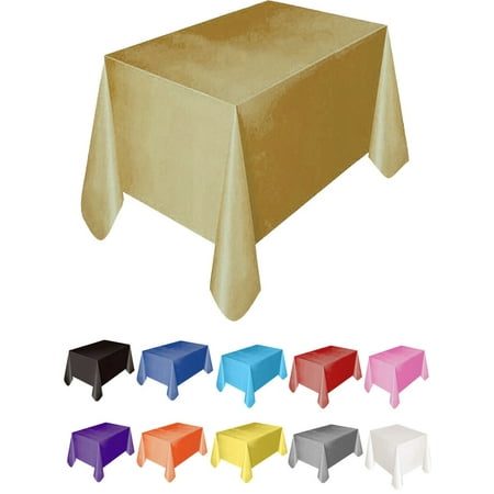 

Fashion Plastic Rectangle Table Cover Cloth Wipe Clean Party Tablecloth Covers