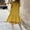 Yellow, variant on ClodeEU Women's Short Sleeve Crewneck Ruffle Hem T-Shirt Dress,Casual Round Neck Flowy Midi Dress Black,Women's Plus L