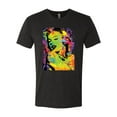 thumbnail image 2 of Wild Bobby, Colorful Woman Marilyn Monroe Pop Culture Mens Premium Tri Blend T-Shirt, Vintage Black, X-Large, 2 of 3