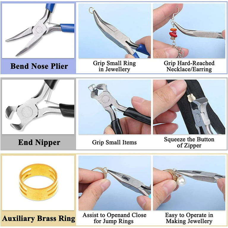 Small Pliers Jewelry Accessories Repair Making Round Nose Needle Nose Pliers