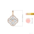 thumbnail image 3 of ANGARA IGI Certified Lab Grown 1 Ct Diamond Pendant for Women in 14K Rose Gold (Size-4.1mm| Color-F-G| Clarity-VS) | April Birthstone, Anniversary, Jewelry Gift for Women | Lab-Grown Diamond Necklace, 3 of 7