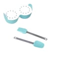 thumbnail image 2 of Hervidor de huevos, práctico accesorio de cocina de silicona, bandeja de almacenamiento para ahorrar tiempo. azul, 2 of 9