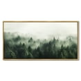 thumbnail image 4 of SHENIFY Green Fog Pine Tree Forest Canvas Wall Art Large 20x40in Natural Framed Modern Artwork Prints Decor Hanging Decoration, 4 of 5