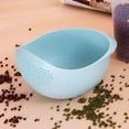 thumbnail image 4 of Hot Sale! Yiteos Cleaning Ball, Rice Colander Vegetable and Fruit Cleaning Filter Basket Sturdy and Easy to Use Food Grade Kitchen Tool Accessories, Rice Washing Machine*1, 4 of 4