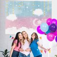 thumbnail image 4 of Pink Star Moon Clouds Party Baby Shower Backdrop, 4 of 6
