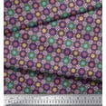 thumbnail image 3 of Soimoi Rayon Fabric Floral Mandala Print Fabric by The Yard 56 Inch Wide, 3 of 3