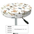thumbnail image 4 of Fotbe Snake Stool Covers Round,Waterproof Round Bar Stool Covers Bar Chair Covers Washable Stool Cushion Slipcover for 12-14 Inch Chair-13 inch, 4 of 7