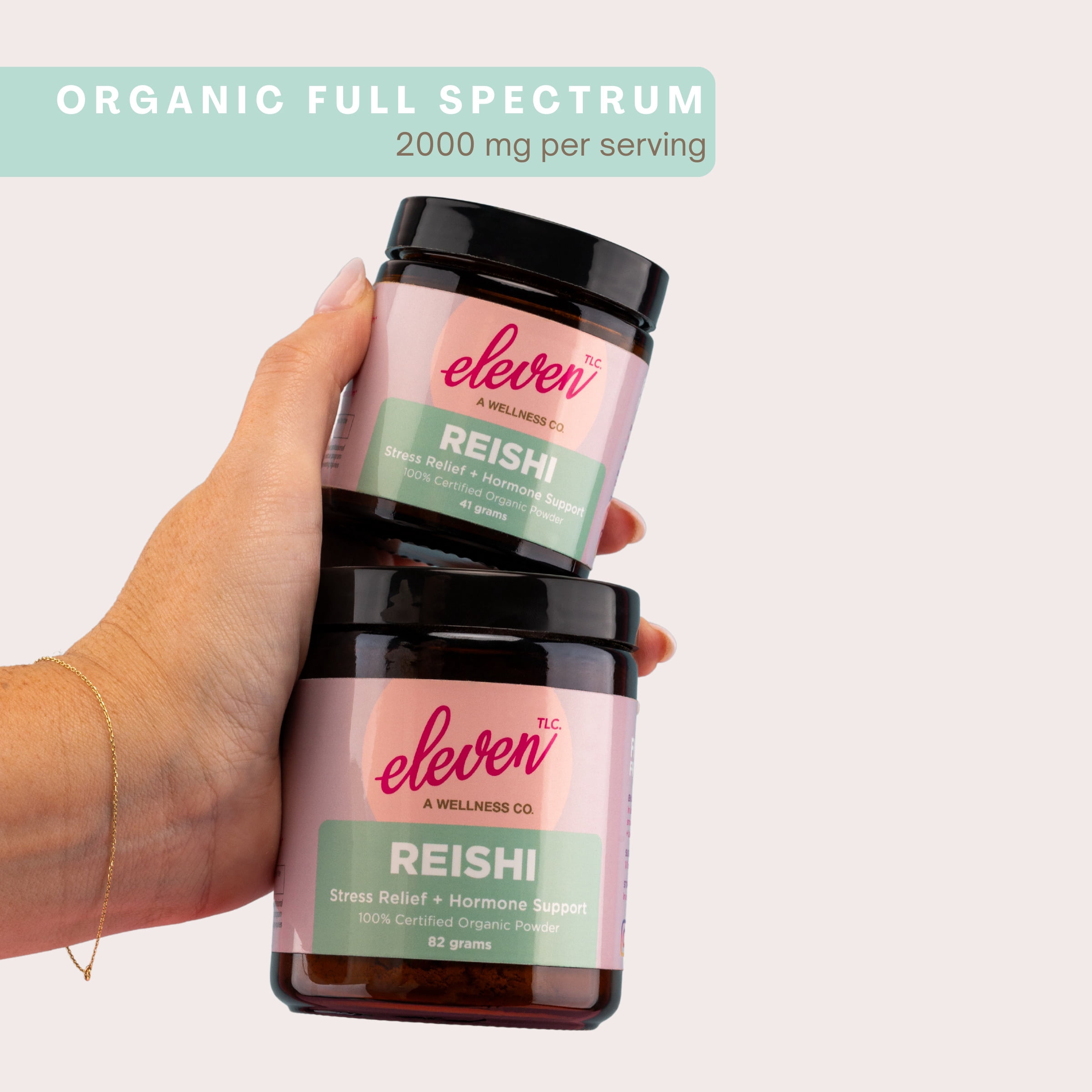 Eleven TLC, A Wellness Co Organic Reishi Mushroom Extract Powder, 40 Servings, 82 Grams