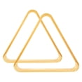 thumbnail image 1 of Raindrops 2Pcs Beige Wood Billiard Triangle Rack Smooth Surface Snooker Ball Rack Easy Installation, 1 of 8