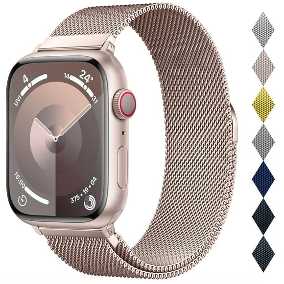 Correa de reloj BRG Milanese Loop de acero inoxidable de 38 mm a 42 mm