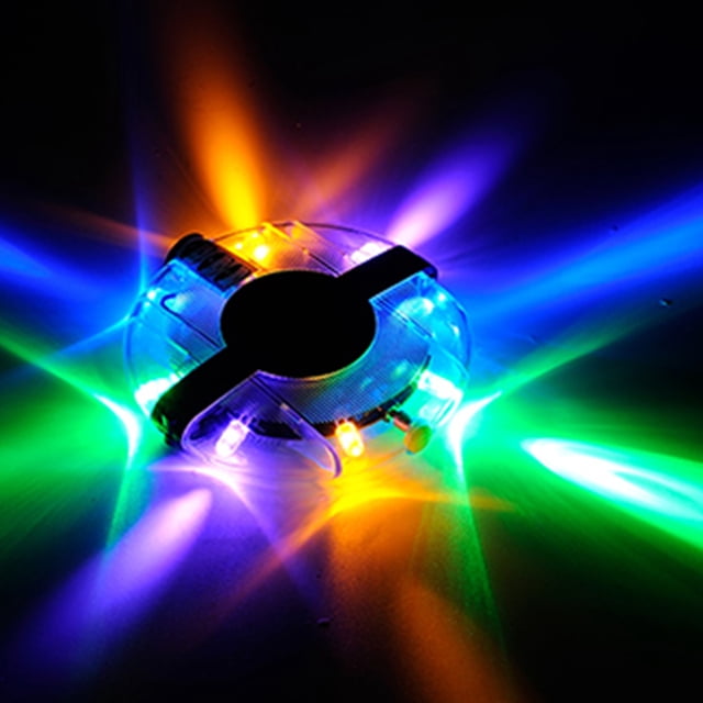 YSNOOWE 1Pack Cycling Hub Lights Bike Wheel Spoke LED Light in Silver Plastic for Night Riding