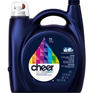 Cheer Colorguard Wash, 96 Load Bright & Fresh Scent Liquid Laundry ...