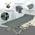 thumbnail image 6 of Spaco 28.5 Inch Extra Wide Sleeping Cot for Adults with Carry Bag-Gray, Compact Camping Cot Backpacking Ultralight Folding Lightweight Cot Easy Set Up Heavy Duty, 6 of 8