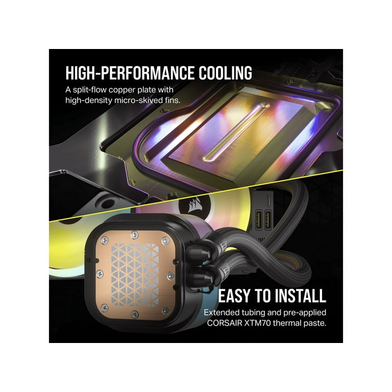 CORSAIR iCUE Link H100i LCD Liquid CPU Cooler - 240mm AIO CORSAIR iCUE Link H100i LCD Liquid CPU Cooler - 240mm AIO