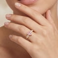 thumbnail image 4 of Rosec Jewels IGI Certified Lab Grown Pink Diamond Heart Promise Ring - 1 Carat - VS1 Grade - Pink White Diamond Ring - Gift for Special Occasions, 14K Yellow Gold, US 6.00, 4 of 8
