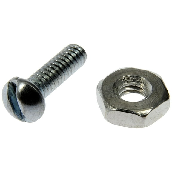 Dorman 784-700D Machine Screw-Round Head Slotted- 6-32 x 1/2 In. With Hex Nut (Pack of 20)