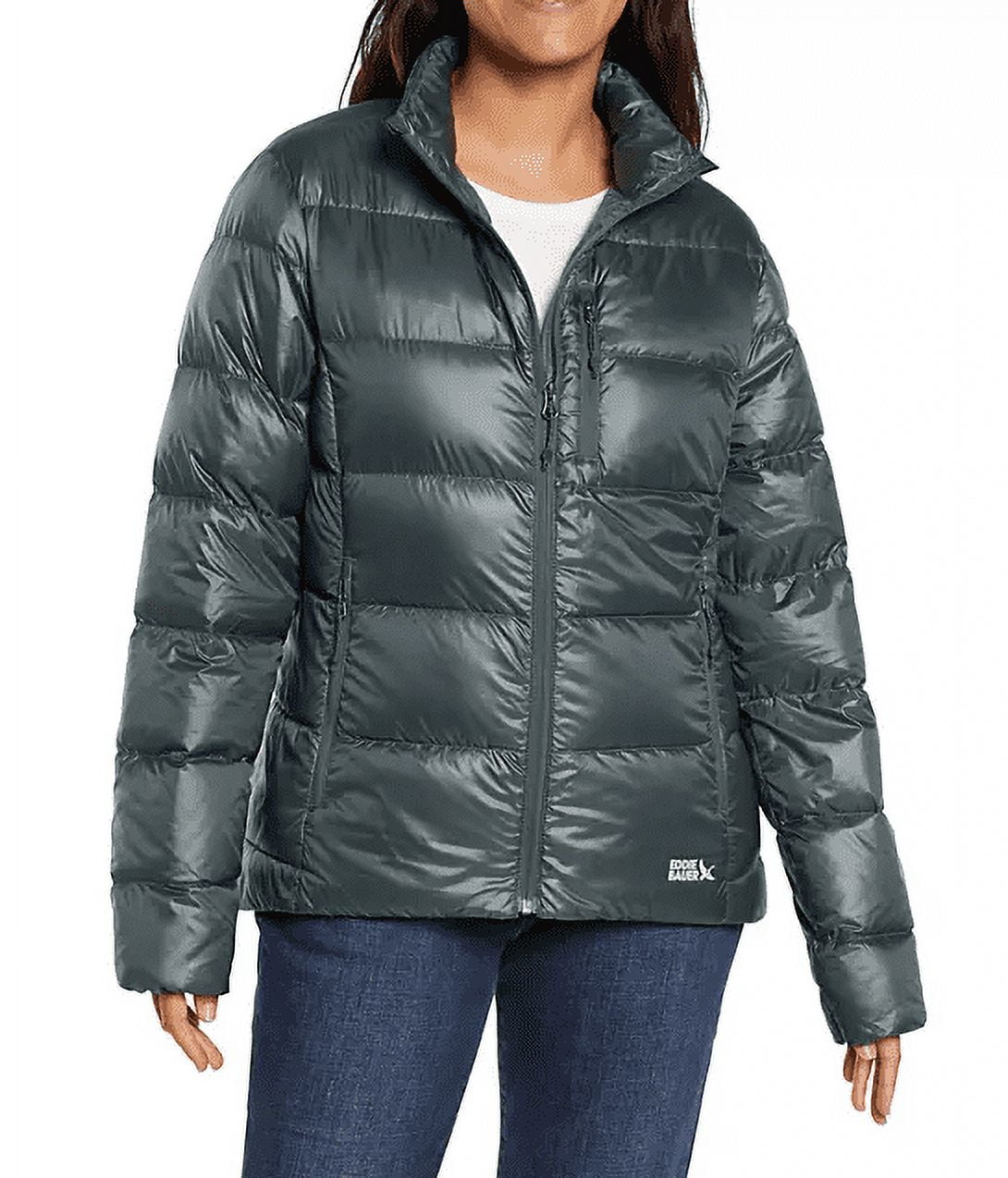 ジャケット・アウター Eddie Bauer puffer jacket silver achive Eddie Bauer Women's Down Packable Jacket Silver Shine Large